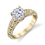 Engraved Solitaire Setting