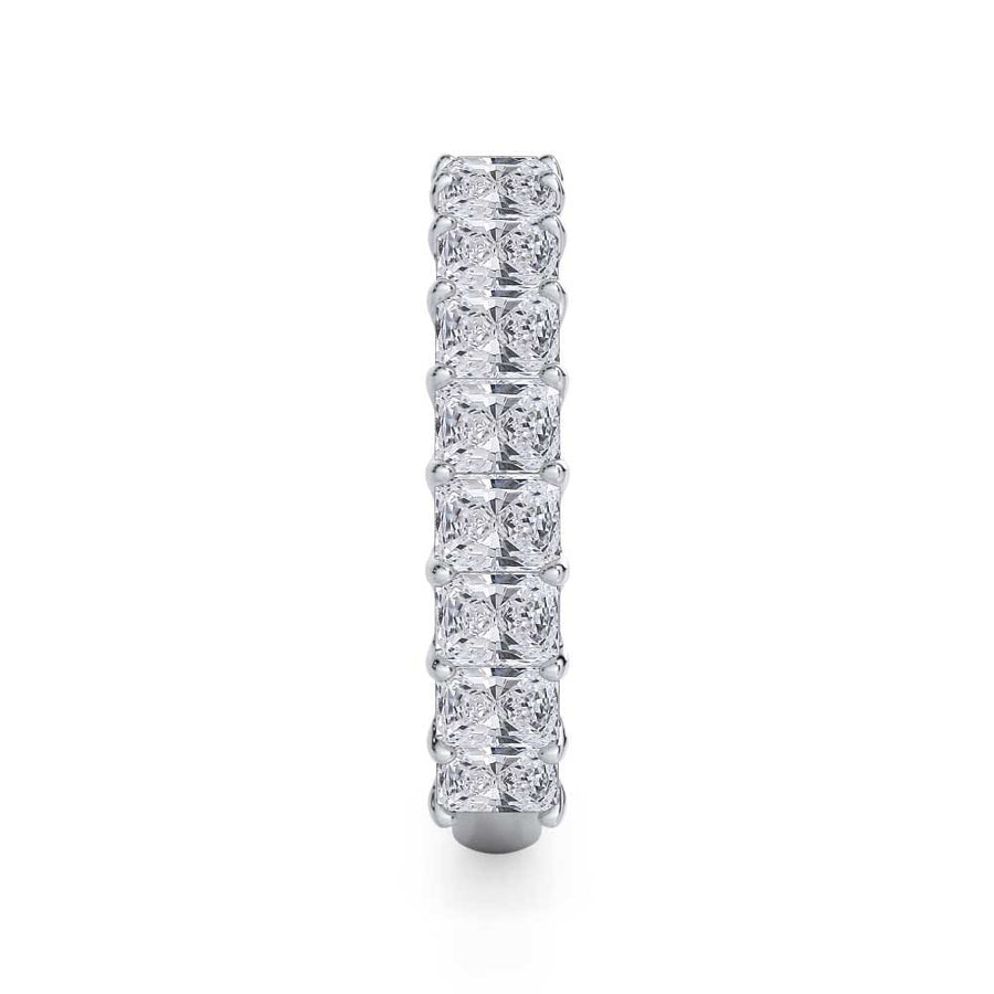 Radiant Cut U Scallop 3/4 Eternity Ring