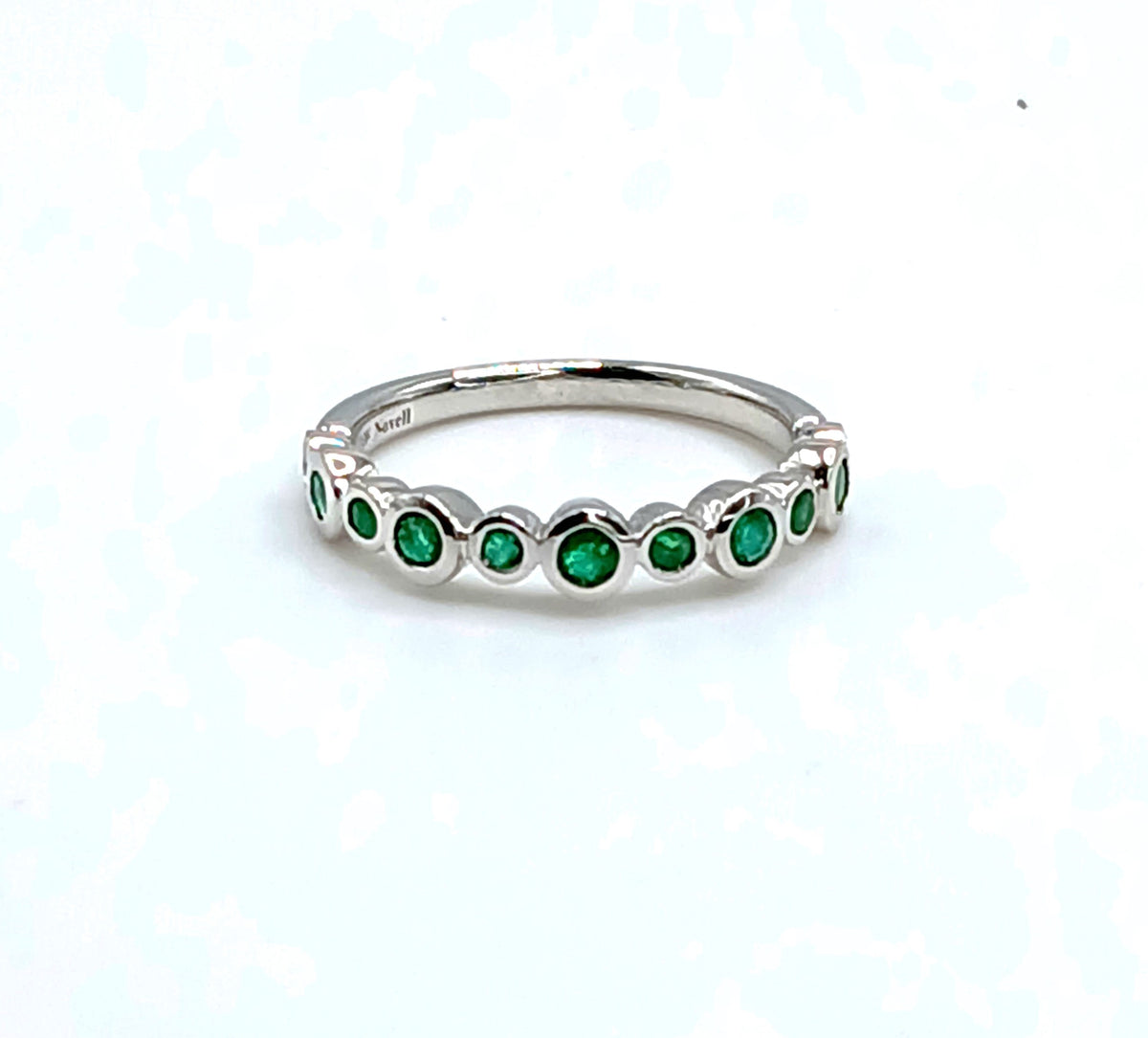 NoVell Emerald Ring in 18k White Gold