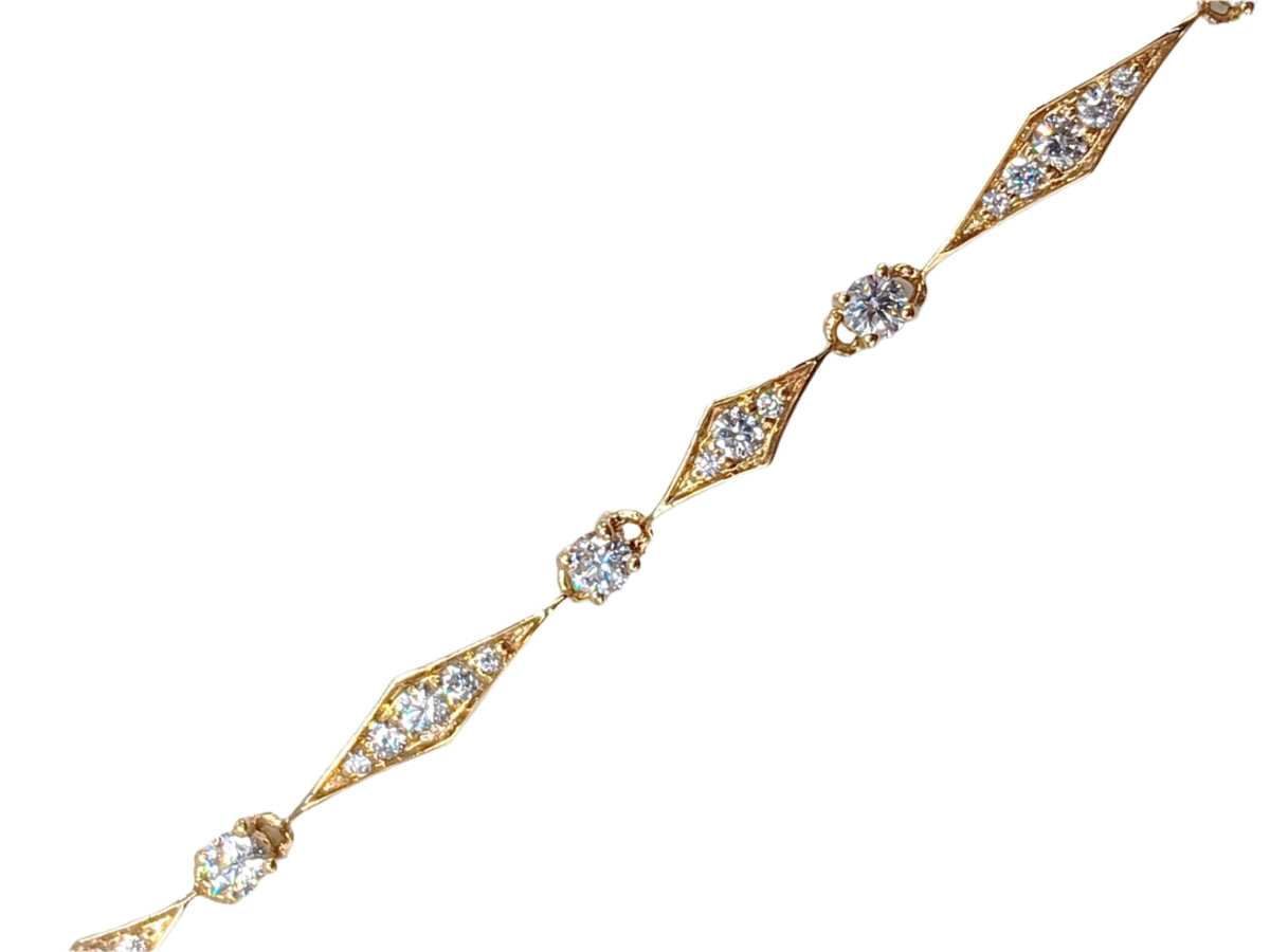Ounce Collection 18 Karat Yellow Gold Diamond Necklace