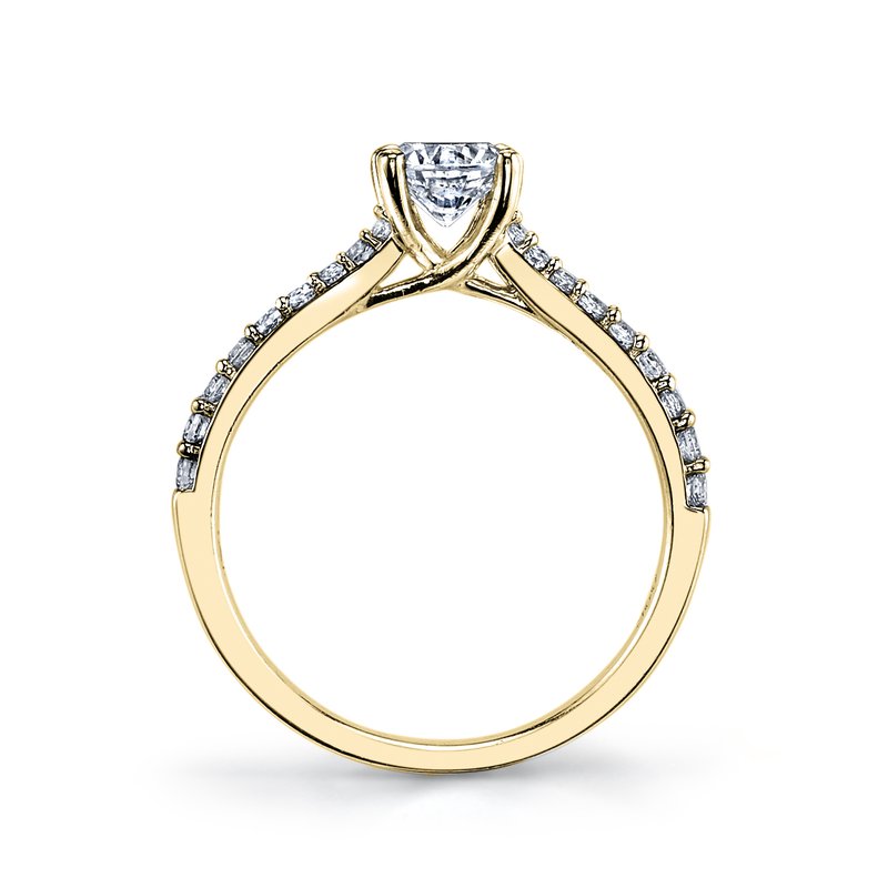 Solitaire Ring Setting With Diamond Band