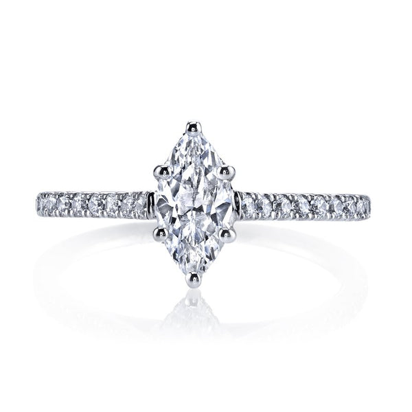 Solitaire Ring Setting With Diamond Band