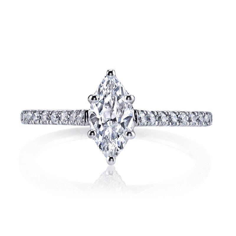 Solitaire Ring Setting With Diamond Band