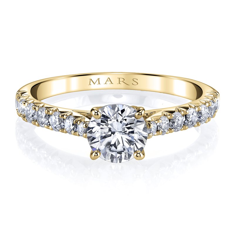Solitaire Ring Setting With Diamond Band