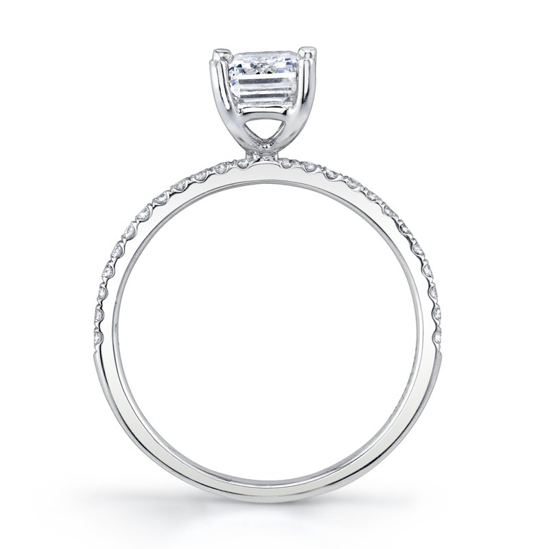 Solitaire Ring With Diamond Band