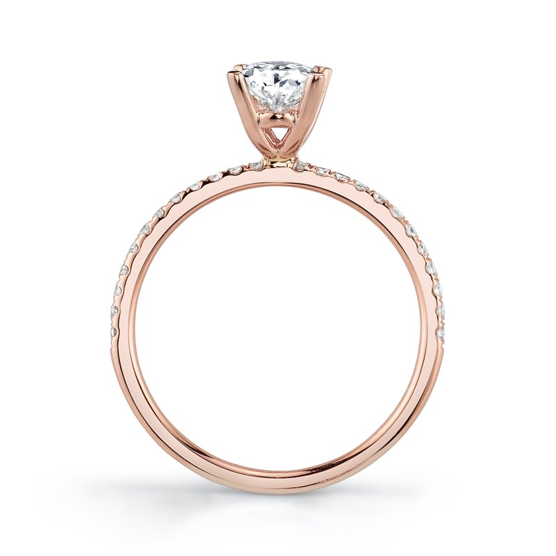 Solitaire Ring Setting with Diamond Band