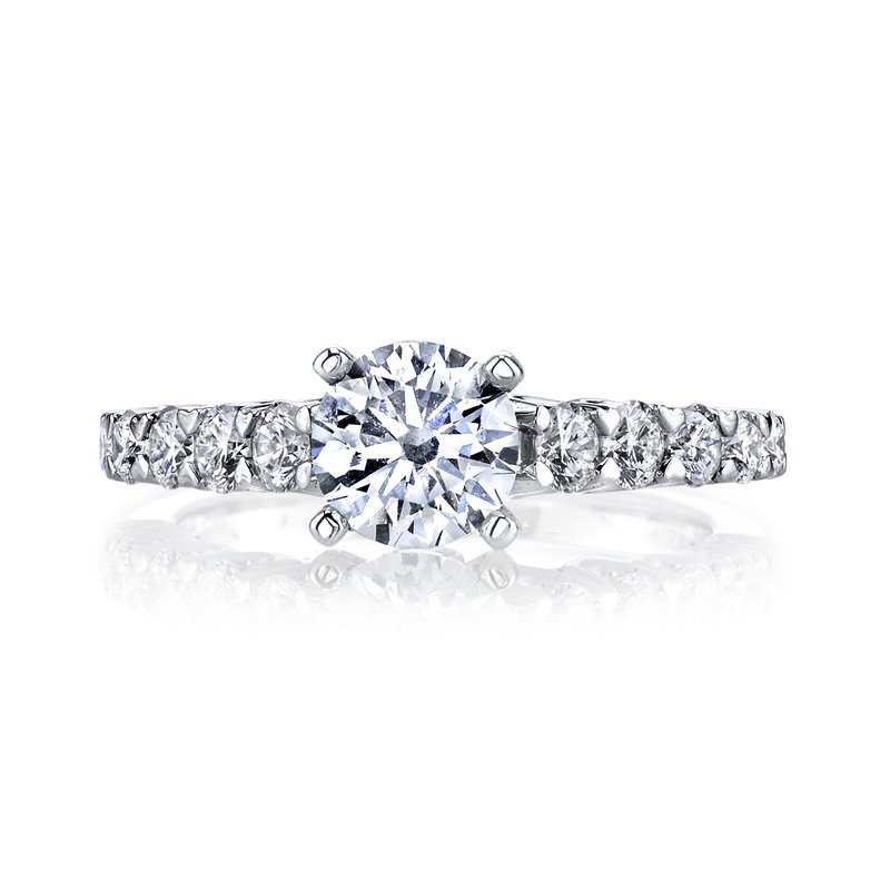 Solitaire Ring Setting With Diamond Band