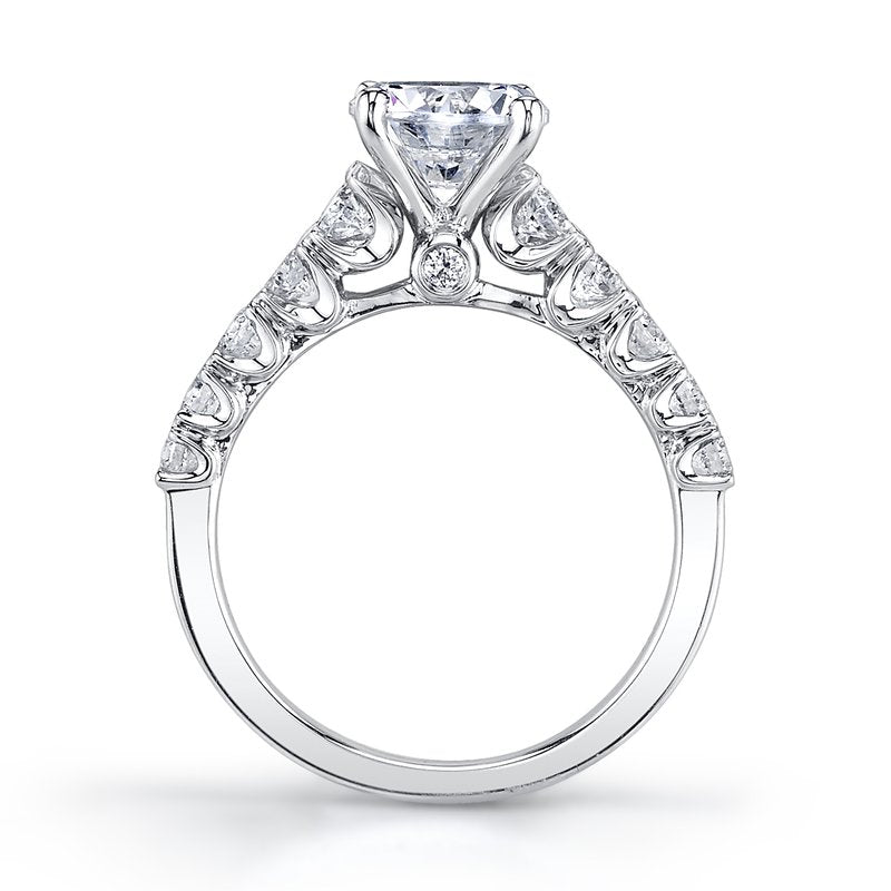 Solitaire Ring Setting With Diamond Band