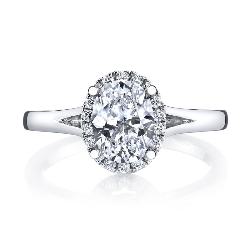 Solitaire Ring Setting With Diamond Halo
