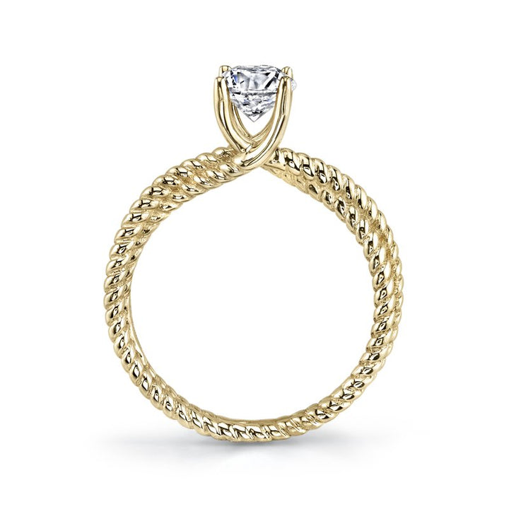 Twisted Rope Ring Setting 14k Twisted Rope Design Solitaire Ring Setting – Statement Jewelers