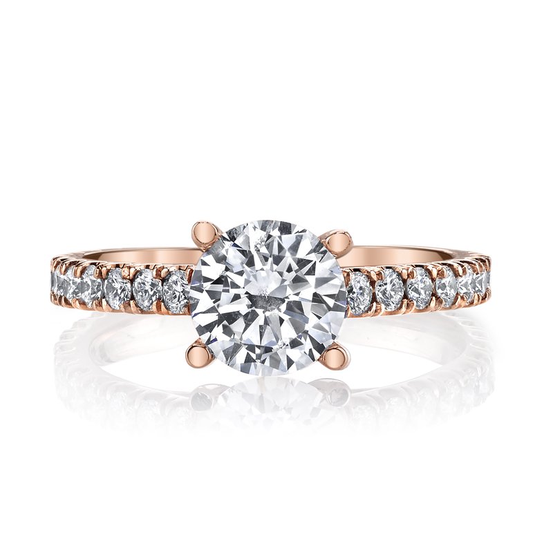 Solitaire Ring Setting With Diamond Band