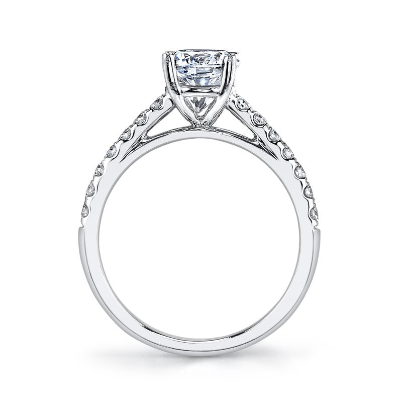Solitaire Ring Setting With Diamond Band