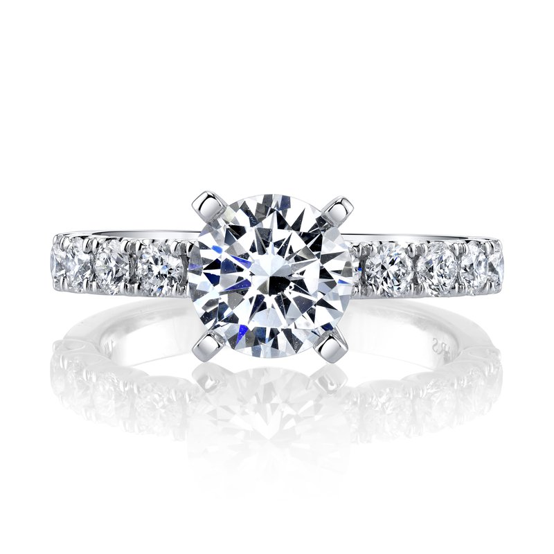 Solitaire Ring Setting with Diamond Band