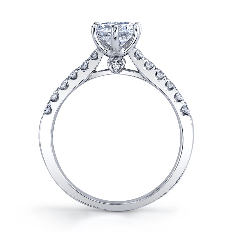 Solitaire Ring Setting With Diamond Band