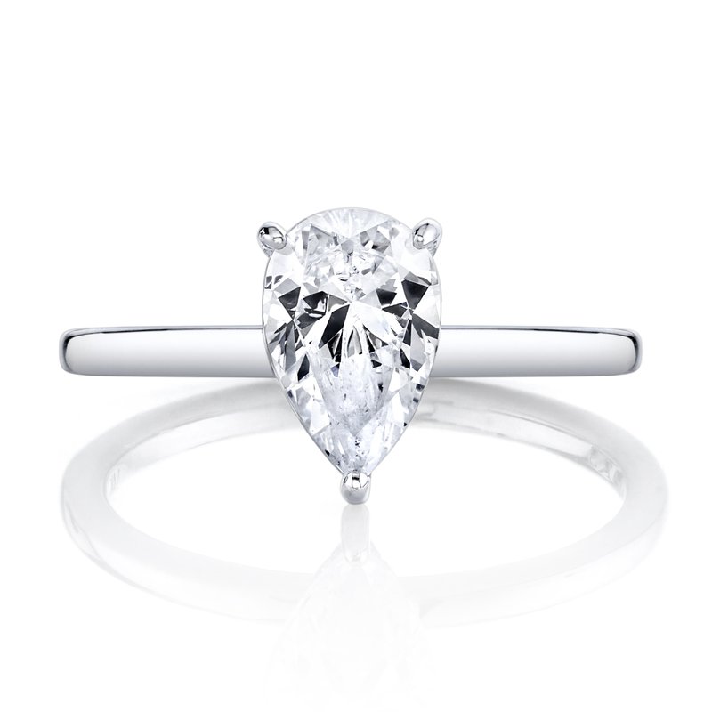 Solitaire Ring Setting with Hidden Halo