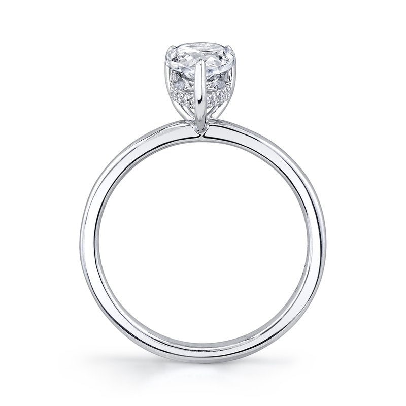 Solitaire Ring Setting with Hidden Halo