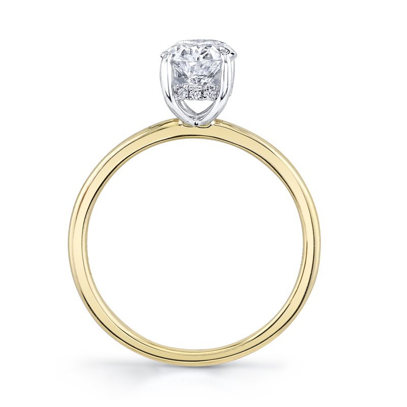 Solitaire Ring Setting With Hidden Halo