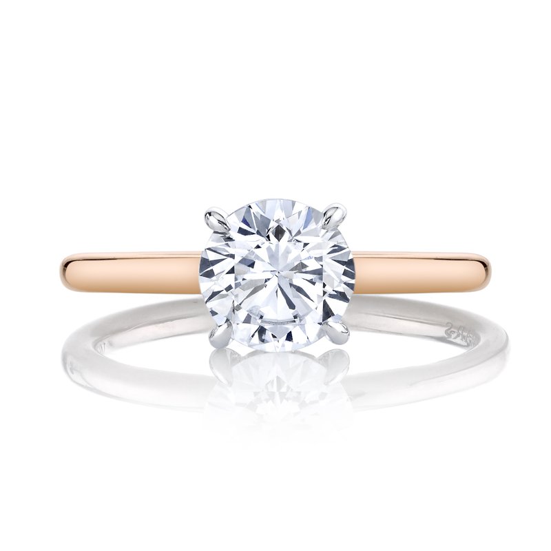 Solitaire Ring Setting with Hidden Halo