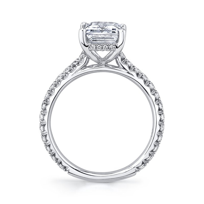 Solitaire Ring Setting With Diamond Band