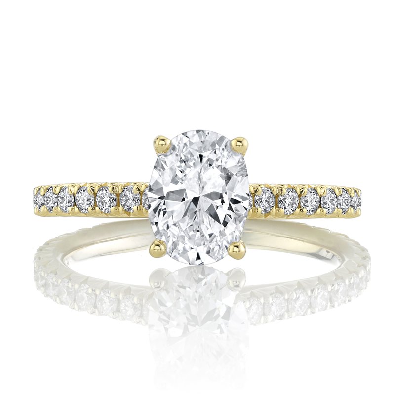Solitaire Ring Setting With Diamond Band