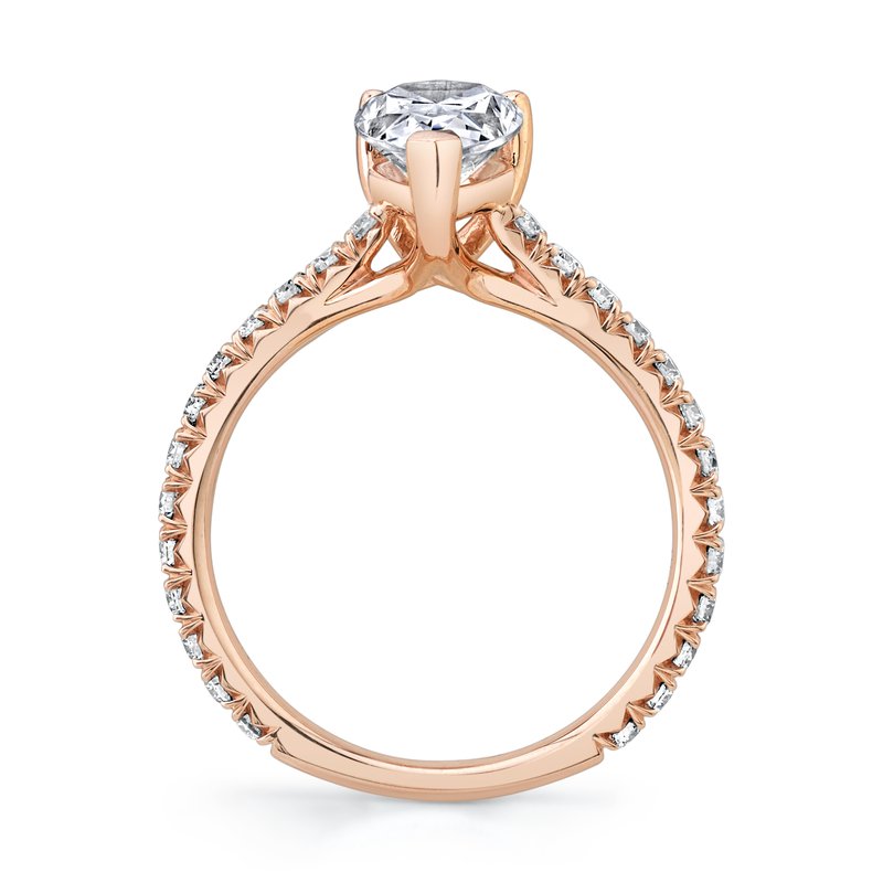 Solitaire Ring Setting With Diamond Band