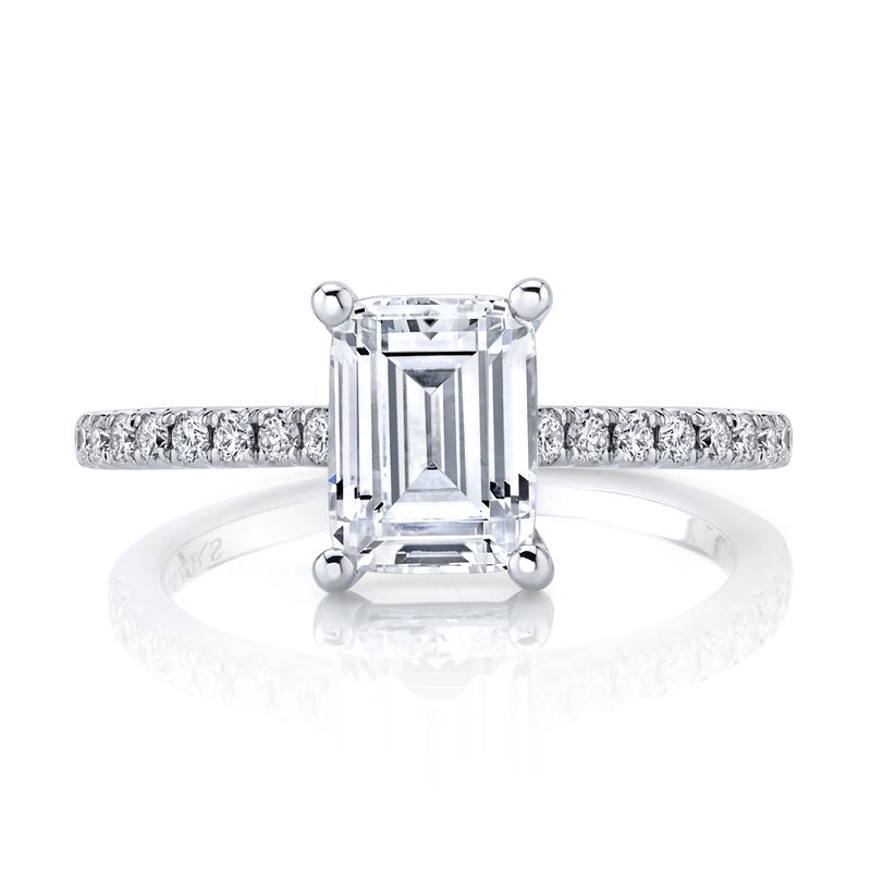 Solitaire Ring Setting with Diamond Band