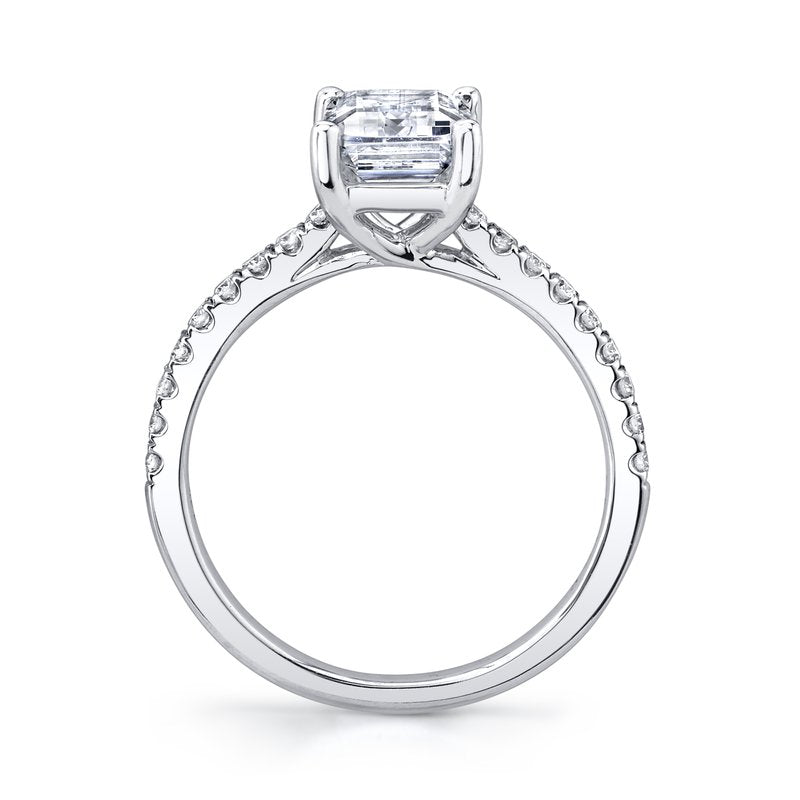 Solitaire Ring Setting with Diamond Band
