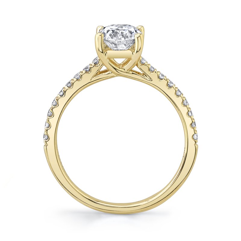Solitaire Ring Setting With Diamond Band