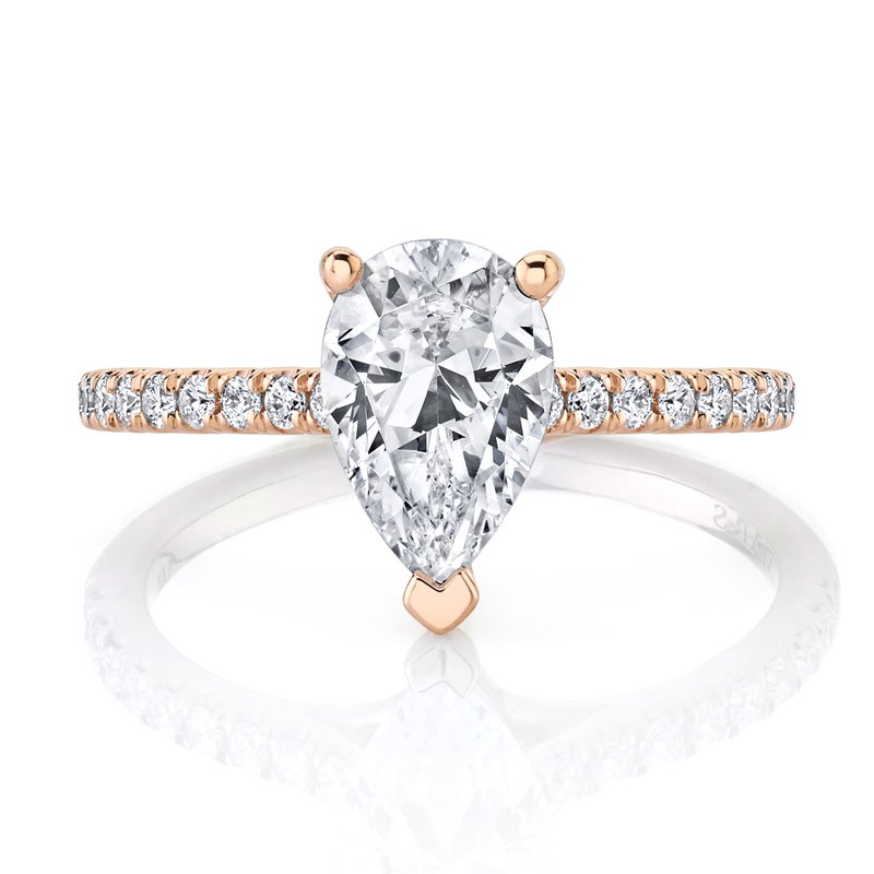 Solitaire Ring Setting with Diamond Band