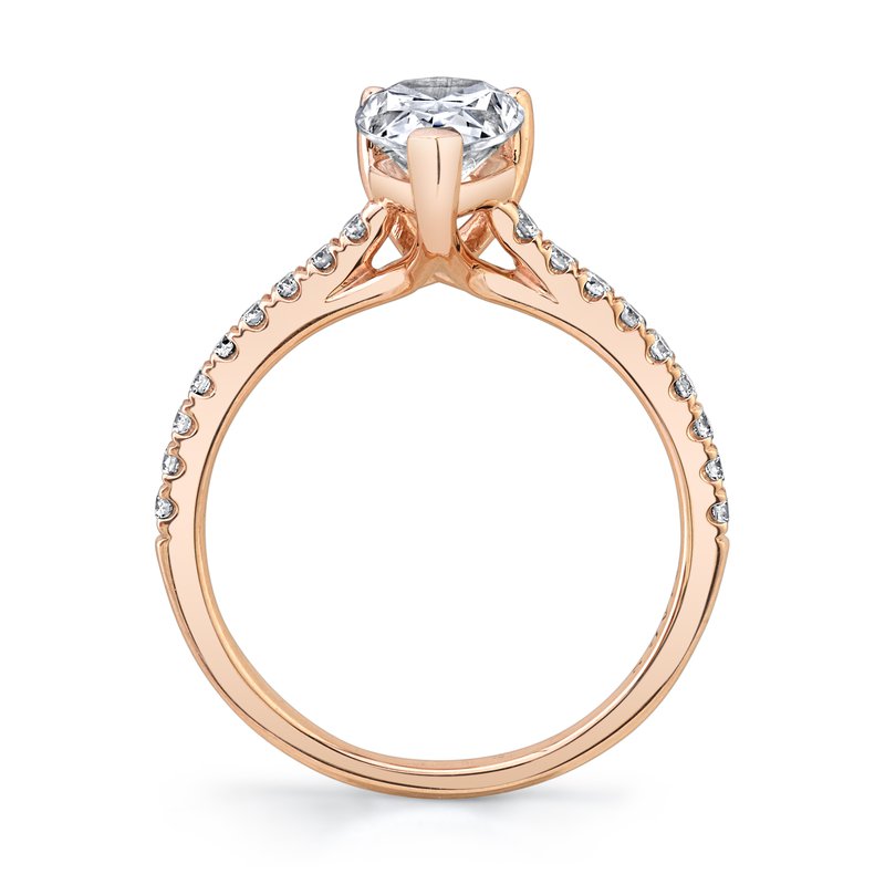 Solitaire Ring Setting with Diamond Band