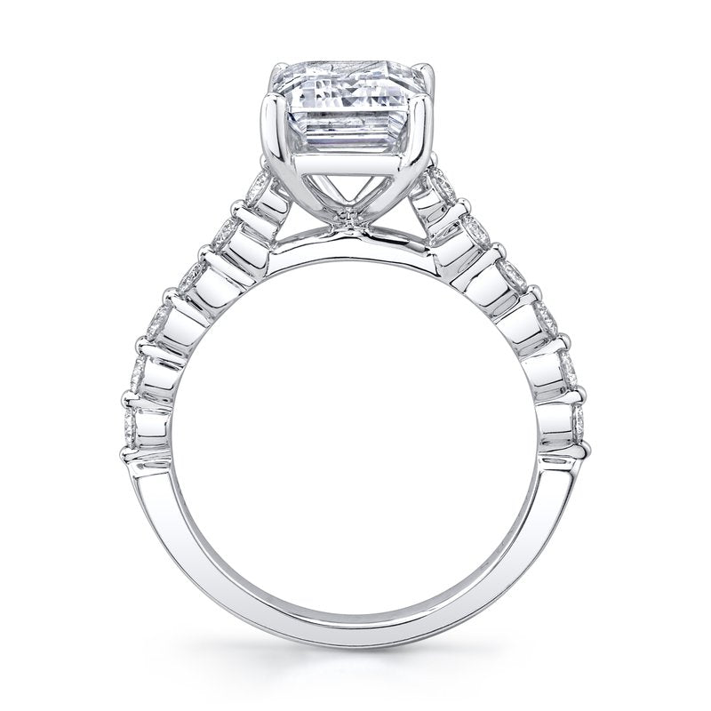 Solitaire Ring Setting With Diamond Band