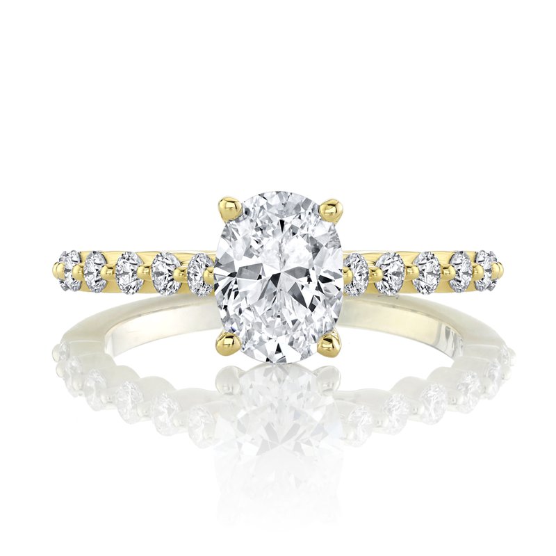 Solitaire Ring Setting with Diamond Band