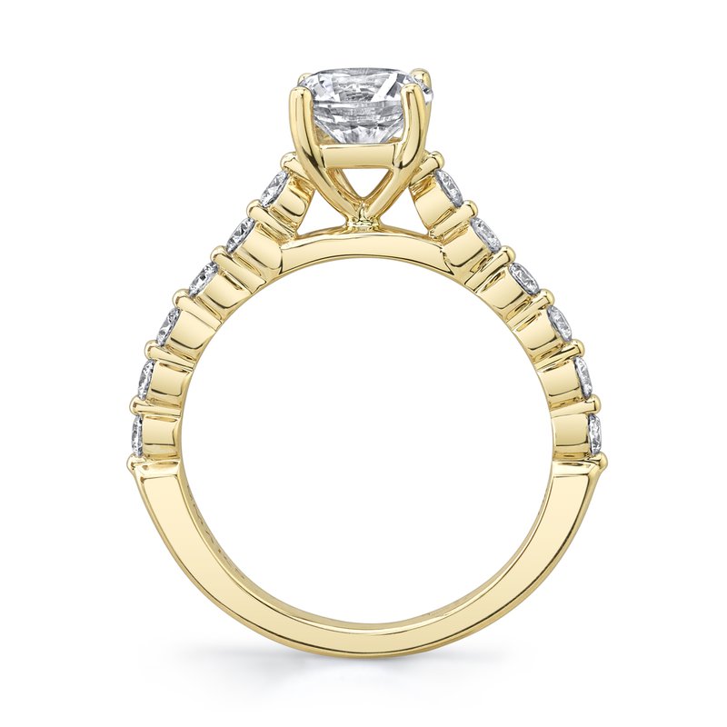 Solitaire Ring Setting with Diamond Band