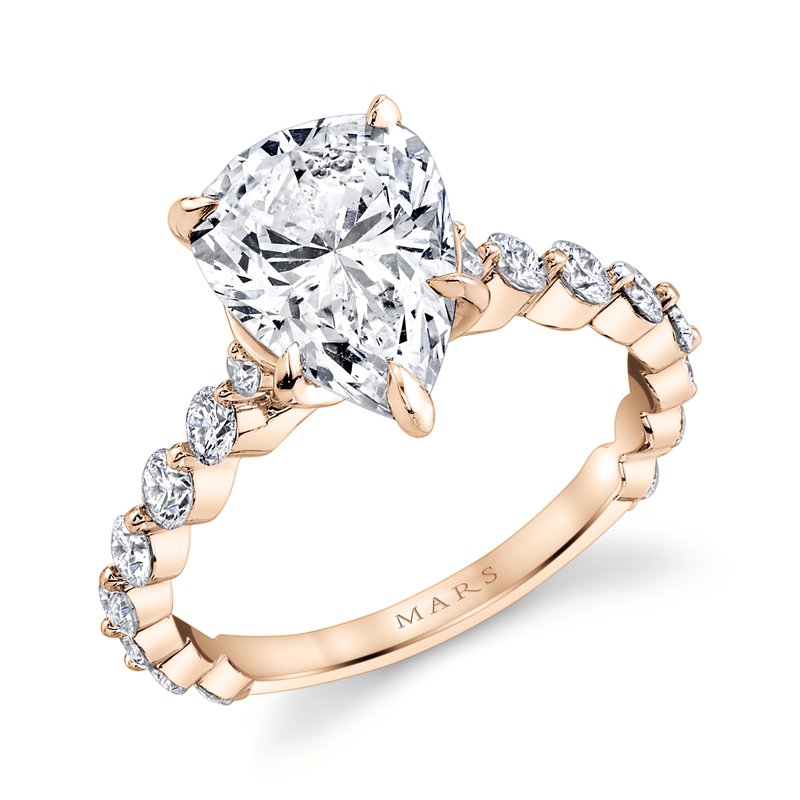 Solitaire Ring Setting with Diamond Band