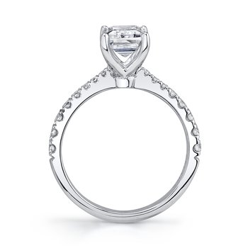Solitaire Ring Setting With Diamond Band