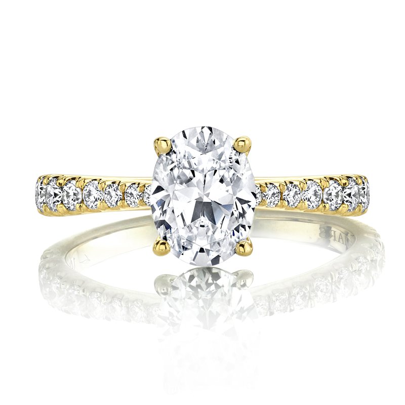 Solitaire Ring Setting With Diamond Band