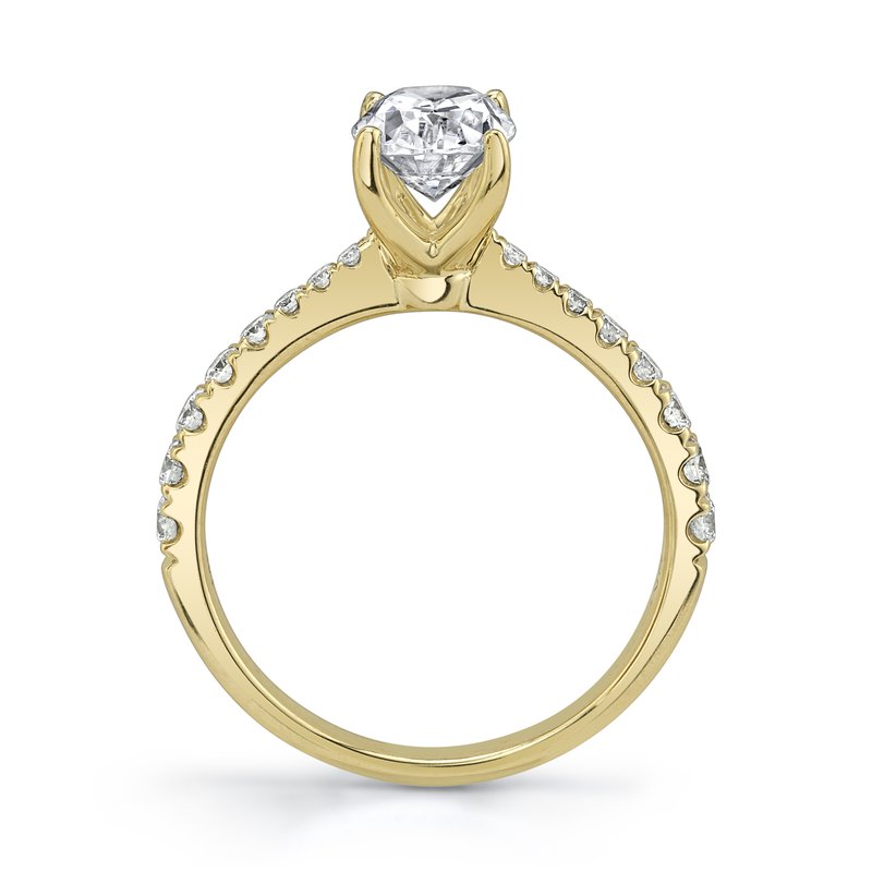 Solitaire Ring Setting With Diamond Band