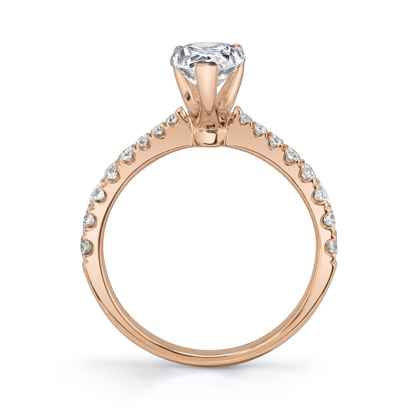 Solitaire Ring Setting With Diamond Band