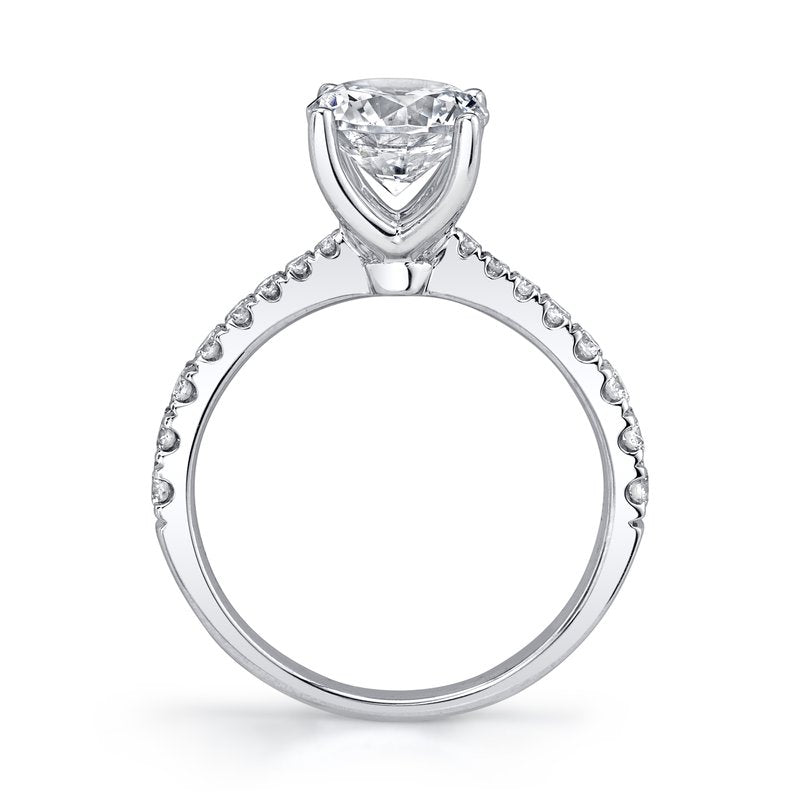 Solitaire Ring Setting With Diamond Band