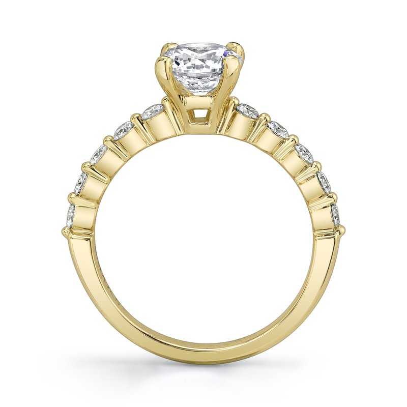 Solitaire Ring Setting with Diamond Band