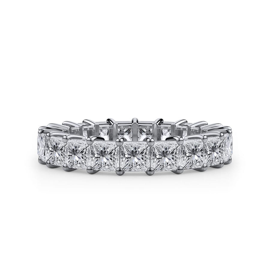 Princess Cut Gallery Eternity Ring