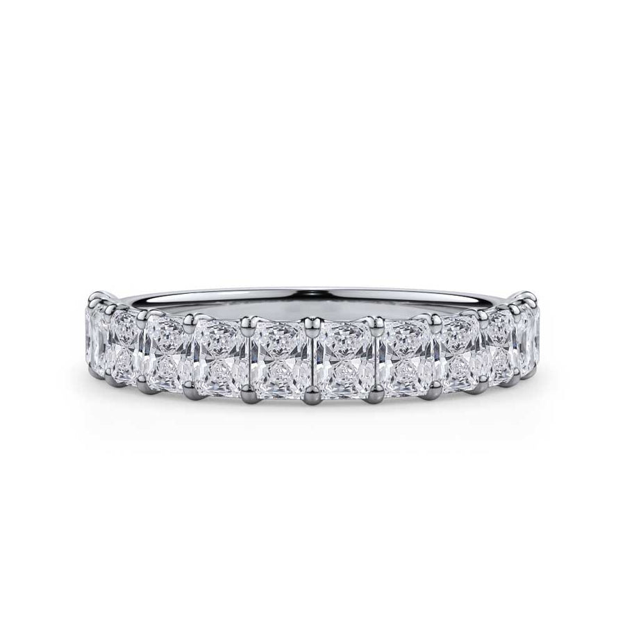 Radiant Cut Gallery 1/2 Eternity Ring