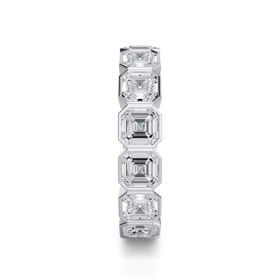 Asscher Cut Bezel Set Ring