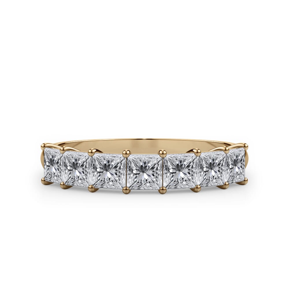 Princess Cut 7 Stone Ring