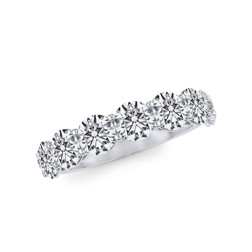 Round Brilliant Cut 7 Stone Ring