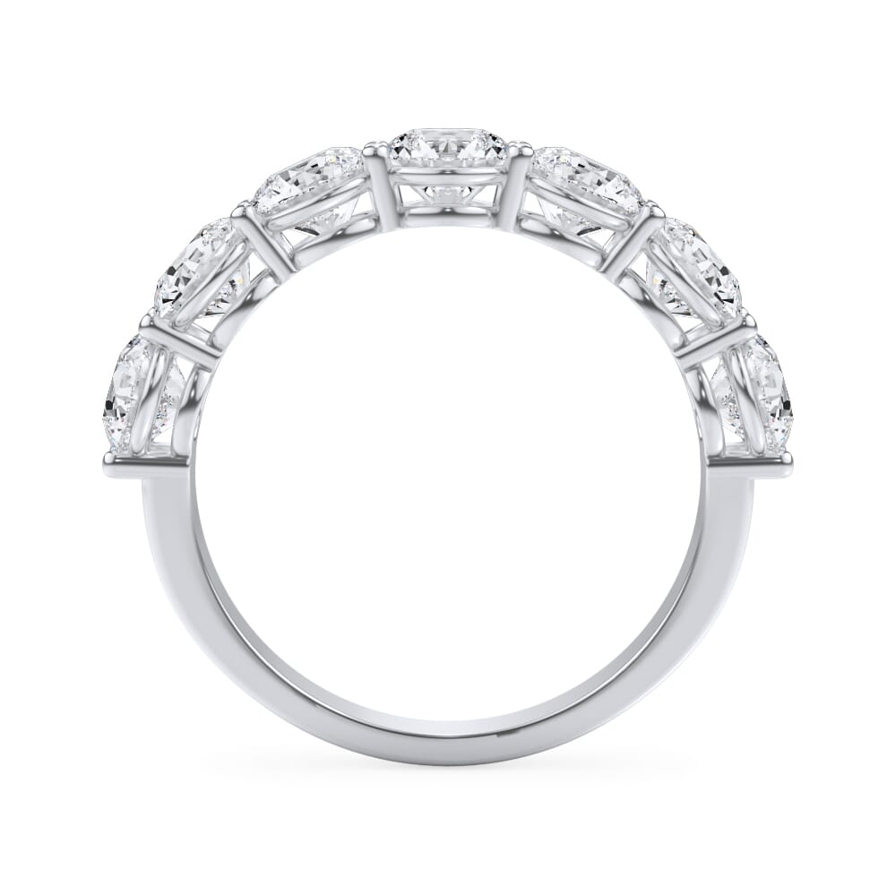 Round Brilliant Cut 7 Stone Ring