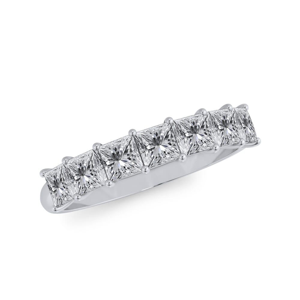 Princess Cut 7 Stone Ring
