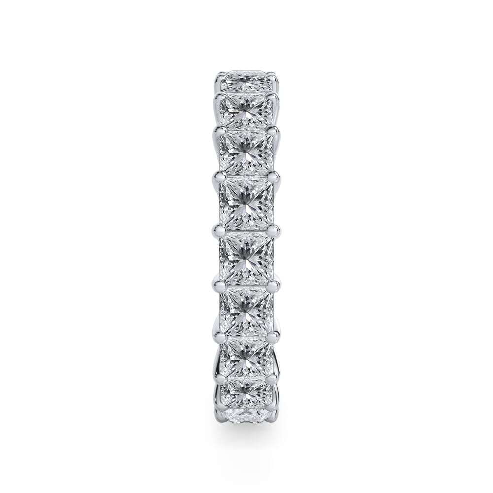 Princess Cut Gallery Eternity Ring