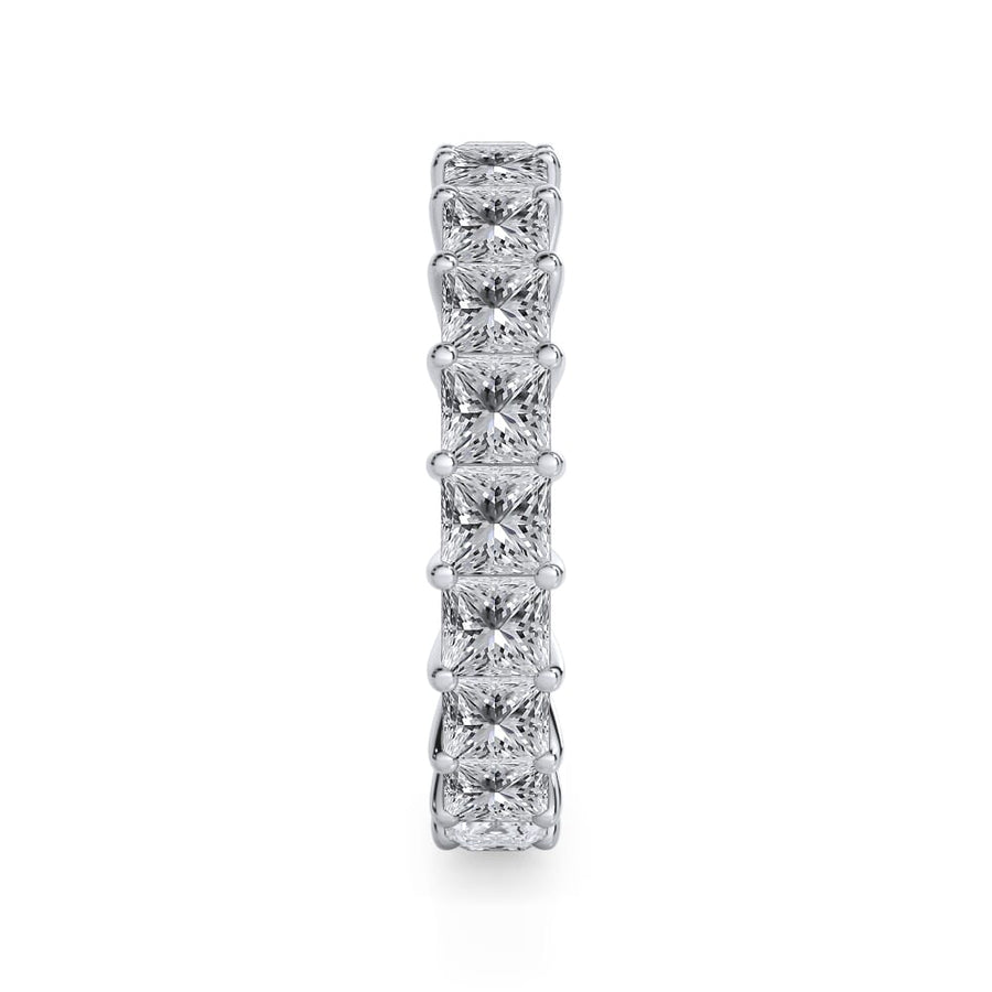 Princess Cut Gallery Eternity Ring