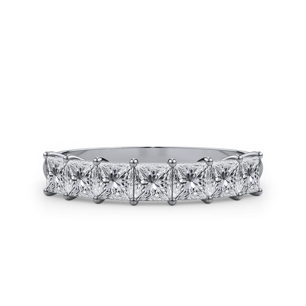 Princess Cut 7 Stone Ring
